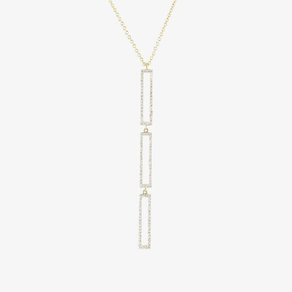 Tri-Link Cutout Necklace