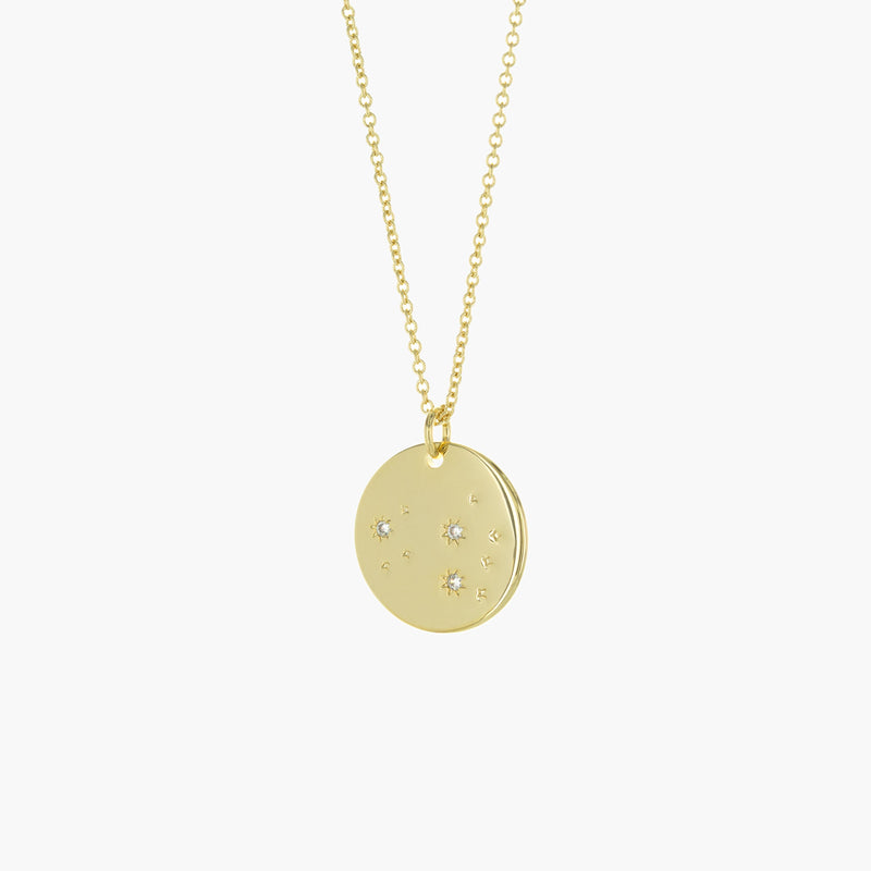 Zodiac Constellation Pendant Necklace