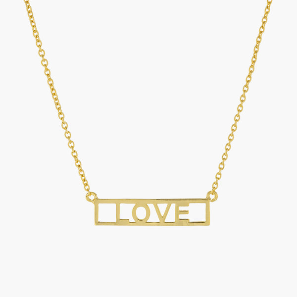 LOVE PLATE NECKLACE